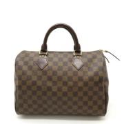 Louis Vuitton Vintage Pre-owned Canvas handvskor Brown, Dam