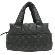 Chanel Vintage Pre-owned Canvas chanel-vskor Black, Dam