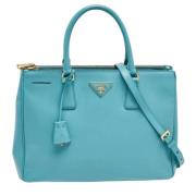 Prada Vintage Pre-owned Laeder totevskor Green, Dam