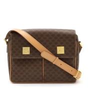 Celine Vintage Pre-owned Canvas axelremsvskor Brown, Dam