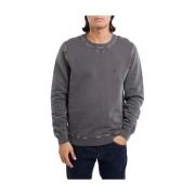 Dondup Grå Crewneck Tröja Tvättad Gray, Herr