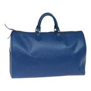 Louis Vuitton Vintage Pre-owned Laeder handvskor Blue, Dam