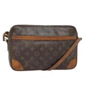 Louis Vuitton Vintage Pre-owned Canvas balenciaga-vskor Brown, Dam