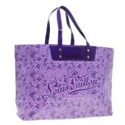 Louis Vuitton Vintage Pre-owned Metall totevskor Purple, Dam