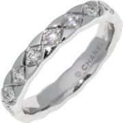 Chanel Vintage Pre-owned Metall ringar Gray, Dam