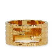 Fendi Vintage Pre-owned Metall ringar Yellow, Dam