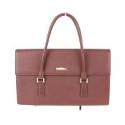 Burberry Vintage Pre-owned Laeder totevskor Red, Dam