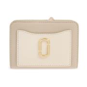 Marc Jacobs Läder plånbok 'Snapshot' Beige, Dam