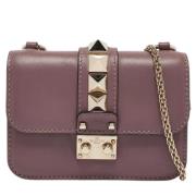 Valentino Vintage Pre-owned Laeder axelremsvskor Purple, Dam