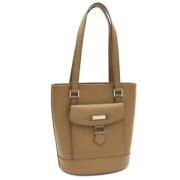 Burberry Vintage Pre-owned Laeder axelremsvskor Beige, Dam