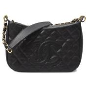 Chanel Vintage Pre-owned Laeder axelremsvskor Black, Dam