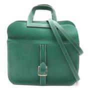 Hermès Vintage Pre-owned Laeder crossbodyvskor Green, Dam