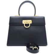 Salvatore Ferragamo Pre-owned Pre-owned Laeder handvskor Black, Dam