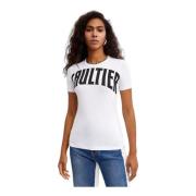 Jean Paul Gaultier Vit Logot-shirt White, Dam