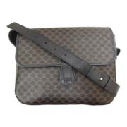 Celine Vintage Pre-owned Canvas axelremsvskor Black, Dam