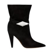 Alexandre Vauthier Svarta Kristy ankelboots med kristalldekoration Bla...