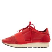 Balenciaga Vintage Pre-owned Laeder sneakers Red, Dam