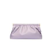 Nanushka Lila Veganläder Clutch Väska Pink, Dam