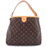 Louis Vuitton Vintage Pre-owned Canvas axelremsvskor Brown, Dam