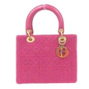 Dior Vintage Pre-owned Canvas handvskor Pink, Dam