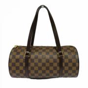 Louis Vuitton Vintage Pre-owned Canvas handvskor Brown, Dam