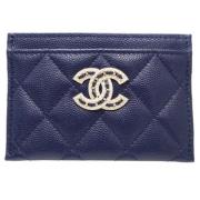 Chanel Vintage Pre-owned Laeder plnbcker Blue, Dam