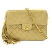 Chanel Vintage Pre-owned Laeder balenciaga-vskor Beige, Dam