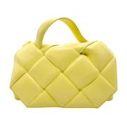 Bottega Veneta Vintage Pre-owned Laeder handvskor Yellow, Dam