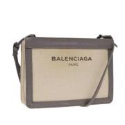 Balenciaga Vintage Pre-owned Canvas balenciaga-vskor Beige, Dam