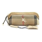 Burberry Vintage Pre-owned Canvas crossbodyvskor Beige, Dam