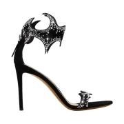 Alexandre Vauthier Kristall Stilettosandaler Black, Dam