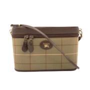 Burberry Vintage Pre-owned Canvas axelremsvskor Beige, Dam