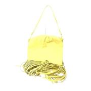 Bottega Veneta Vintage Pre-owned Laeder axelremsvskor Yellow, Dam