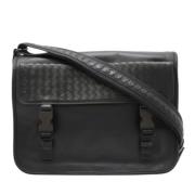 Bottega Veneta Vintage Pre-owned Laeder axelremsvskor Black, Dam