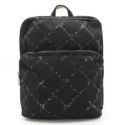 Chanel Vintage Pre-owned Canvas ryggsckar Black, Dam