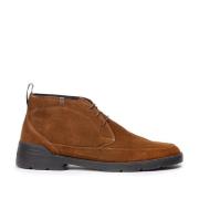 Van Bommel Casual Lättviktig Cognac Mockaboots Brown, Herr