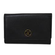 Chanel Vintage Pre-owned Laeder nyckelhllare Black, Unisex