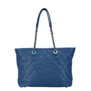 Chanel Vintage Pre-owned Laeder chanel-vskor Blue, Dam