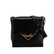 Bottega Veneta Vintage Pre-owned Laeder axelremsvskor Black, Dam