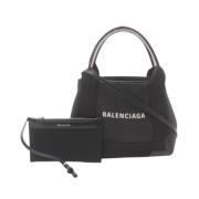 Balenciaga Vintage Pre-owned Canvas handvskor Black, Dam