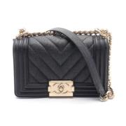 Chanel Vintage Pre-owned Tyg chanel-vskor Black, Dam