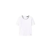 Twinset Vita T-shirts och Polos med Dragkedja White, Dam