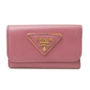 Prada Vintage Pre-owned Laeder nyckelhllare Pink, Dam