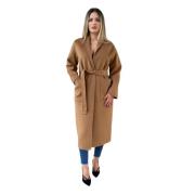 Emma&Gaia Belted Coats Brown, Dam