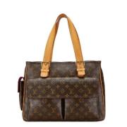 Louis Vuitton Vintage Pre-owned Canvas handvskor Brown, Dam