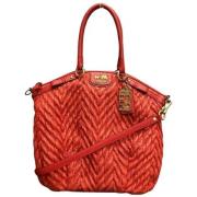 Coach Pre-owned Pre-owned Canvas handvskor Red, Dam