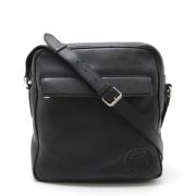 Gucci Vintage Pre-owned Laeder crossbodyvskor Black, Dam