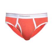 Dsquared2 Bomull Röd Logo Herr Briefs Red, Herr