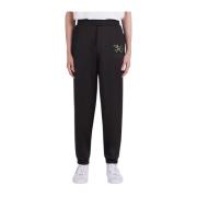 Kenzo Svarta sweatpants med logo Black, Herr