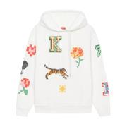 Kenzo Retro Style Pixels Sweatshirt White, Dam